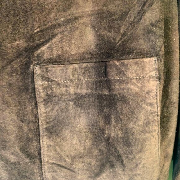 MiddleBrook Park Brown Leather Woman Med Blazer Jacket BoHo Heritage Outdoor - Picture 4 of 8